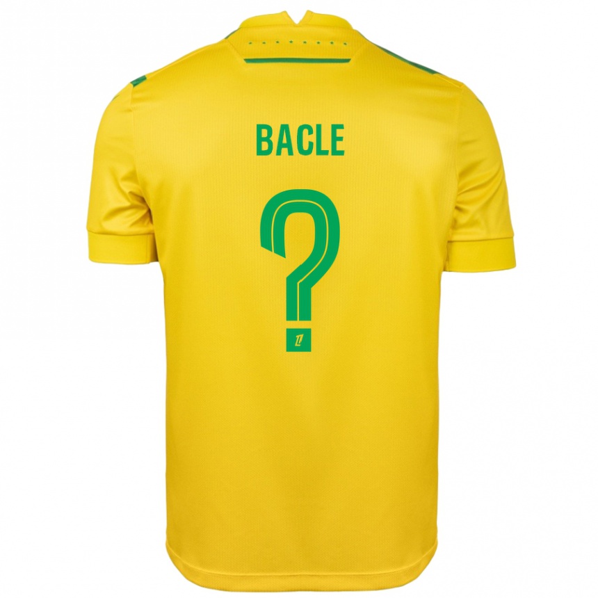 Niño Fútbol Camiseta Thomas Bacle #0 Amarillo Verde 1ª Equipación 2024/25