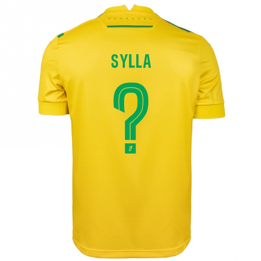 Niño Fútbol Camiseta Karamoko Sylla #0 Amarillo Verde 1ª Equipación 2024/25