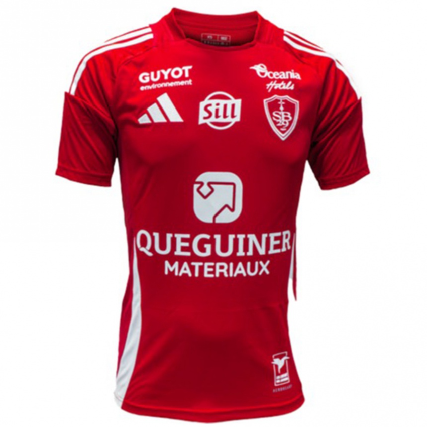 Niño Fútbol Camiseta Romain Faivre #21 Rojo Blanco 1ª Equipación 2024/25