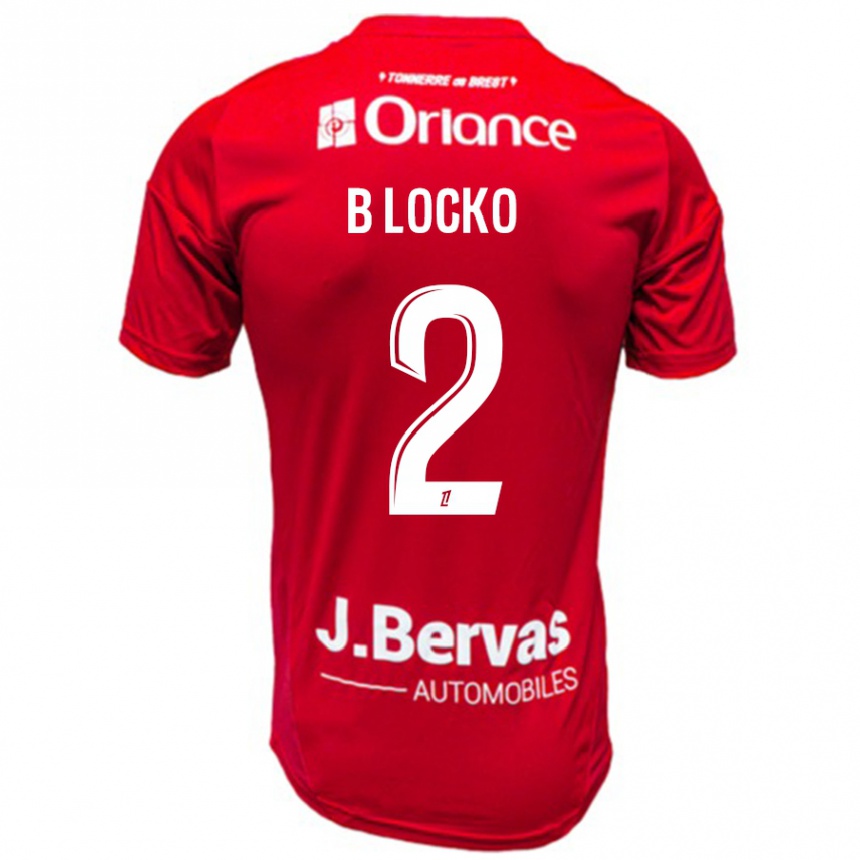 Niño Fútbol Camiseta Bradley Locko #2 Rojo Blanco 1ª Equipación 2024/25