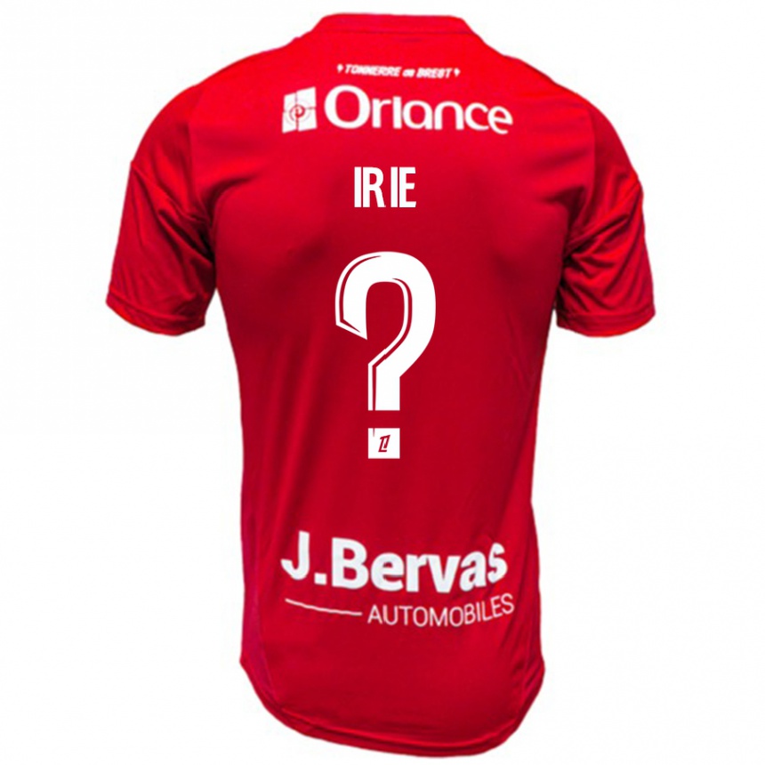 Niño Fútbol Camiseta Paris Irie #0 Rojo Blanco 1ª Equipación 2024/25