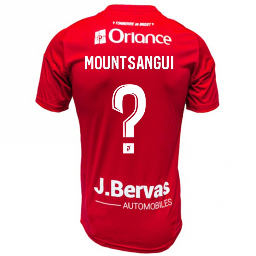 Niño Fútbol Camiseta Warren Mountsangui #0 Rojo Blanco 1ª Equipación 2024/25