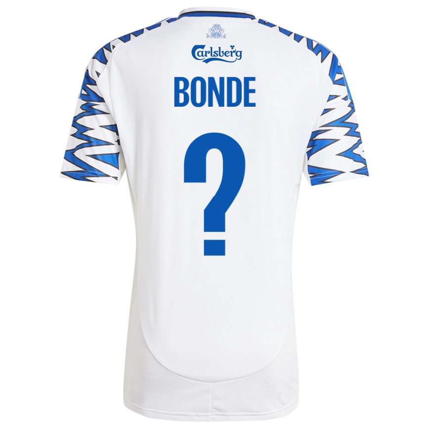 Niño Fútbol Camiseta Rode Bonde #0 Blanco Azul Cielo 1ª Equipación 2024/25