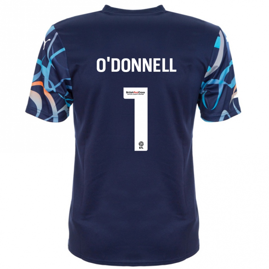 Niño Fútbol Camiseta Richard O'donnell #1 Azul Marino 2ª Equipación 2024/25