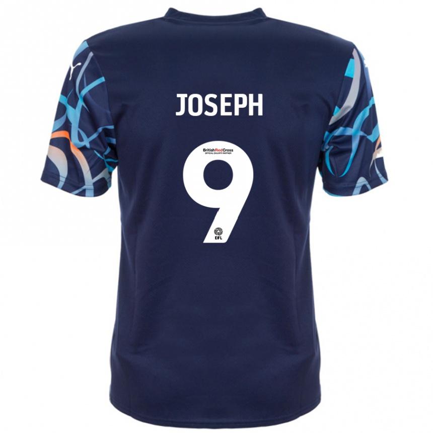 Niño Fútbol Camiseta Kyle Joseph #9 Azul Marino 2ª Equipación 2024/25