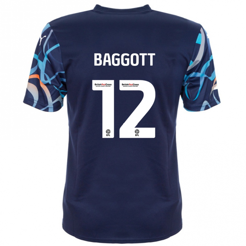 Niño Fútbol Camiseta Elkan Baggott #12 Azul Marino 2ª Equipación 2024/25