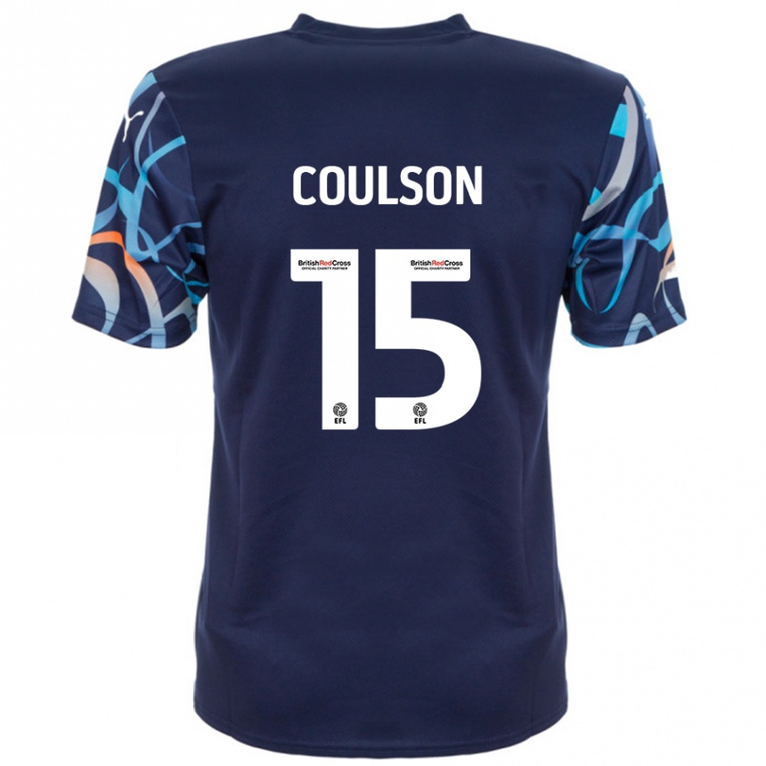 Niño Fútbol Camiseta Hayden Coulson #15 Azul Marino 2ª Equipación 2024/25