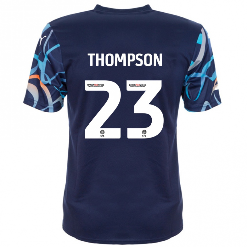 Niño Fútbol Camiseta Dominic Thompson #23 Azul Marino 2ª Equipación 2024/25