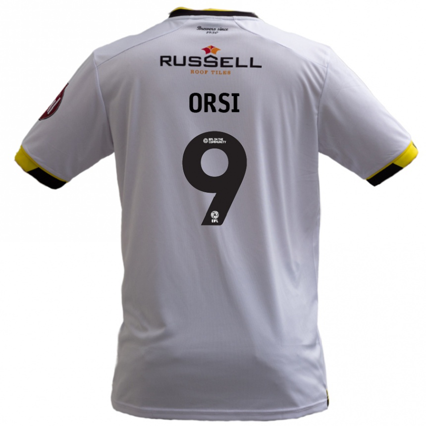 Niño Fútbol Camiseta Danilo Orsi #9 Blanco 2ª Equipación 2024/25