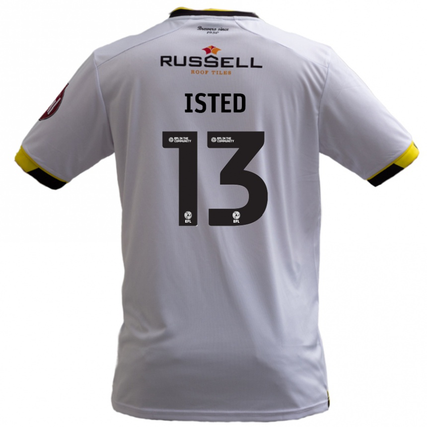 Niño Fútbol Camiseta Harry Isted #13 Blanco 2ª Equipación 2024/25