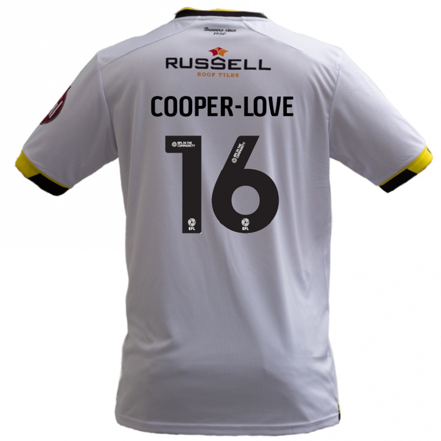 Niño Fútbol Camiseta Jack Cooper-Love #16 Blanco 2ª Equipación 2024/25