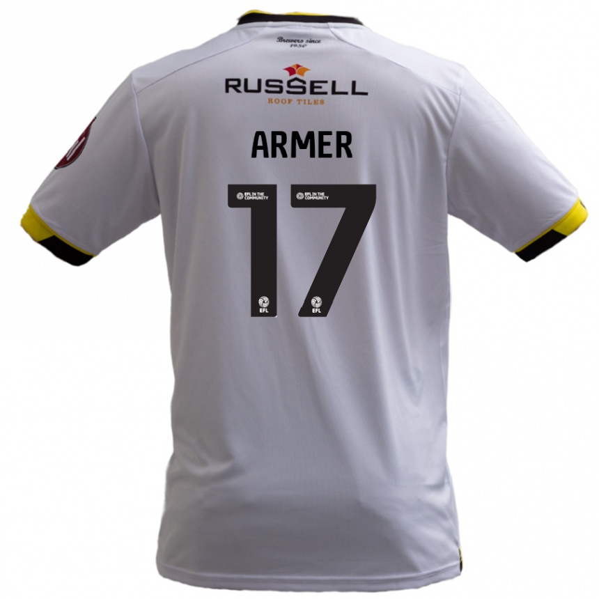 Niño Fútbol Camiseta Jack Armer #17 Blanco 2ª Equipación 2024/25