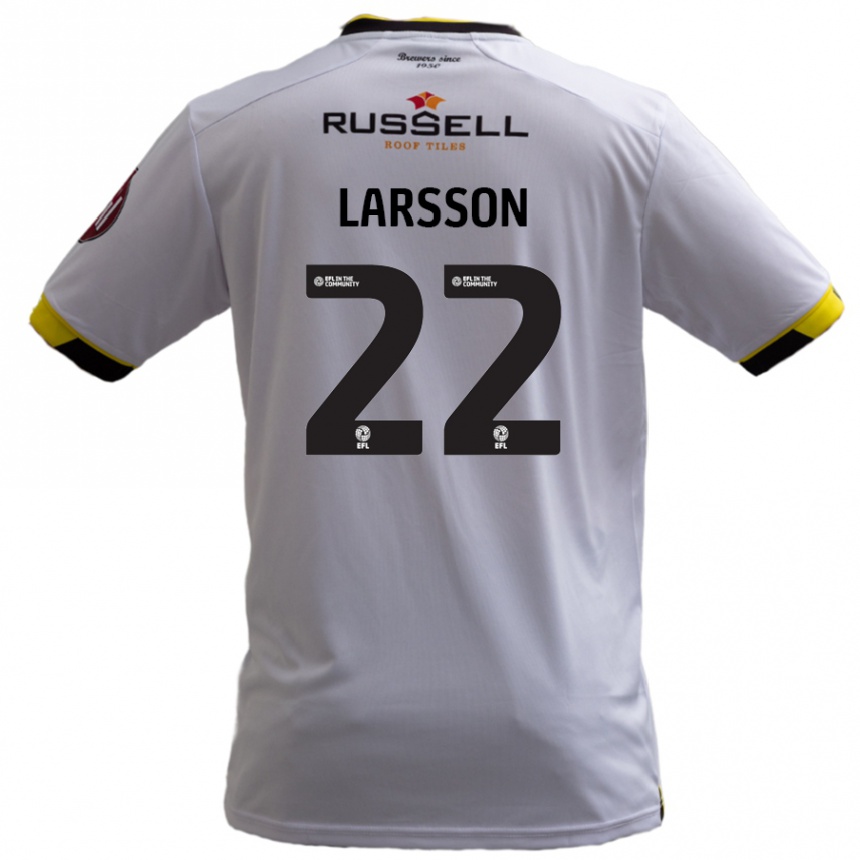 Niño Fútbol Camiseta Julian Larsson #22 Blanco 2ª Equipación 2024/25