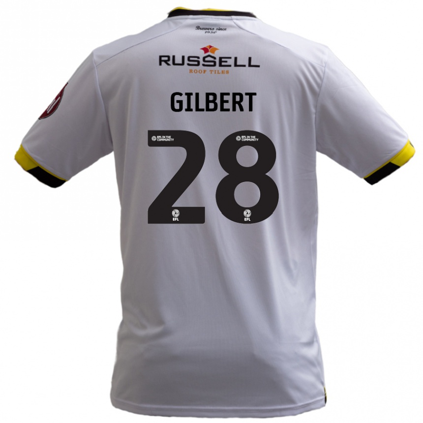 Niño Fútbol Camiseta Cameron Gilbert #28 Blanco 2ª Equipación 2024/25