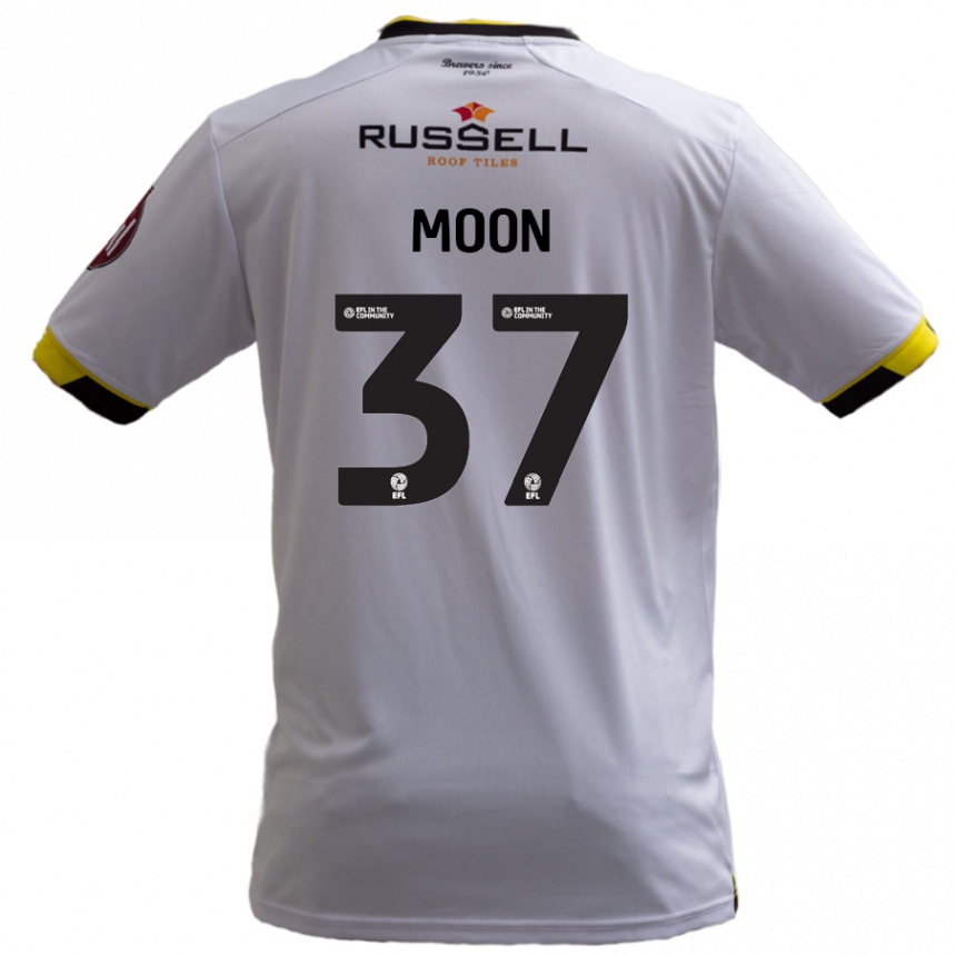 Niño Fútbol Camiseta Jasper Moon #37 Blanco 2ª Equipación 2024/25