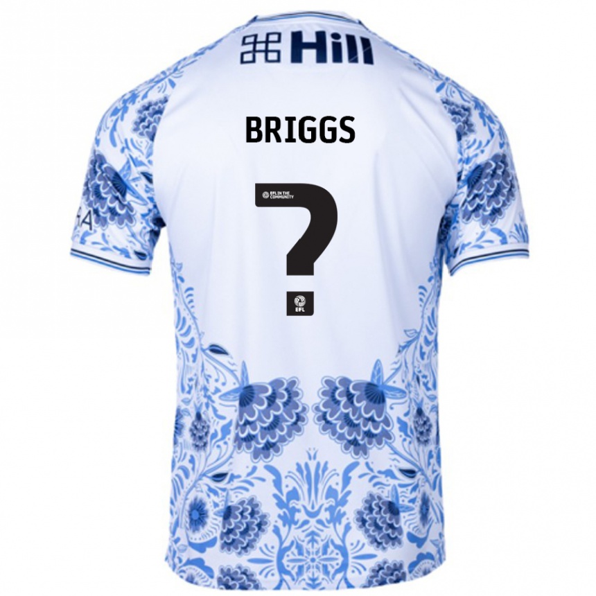 Niño Fútbol Camiseta Jj Briggs #0 Blanco Azul 2ª Equipación 2024/25