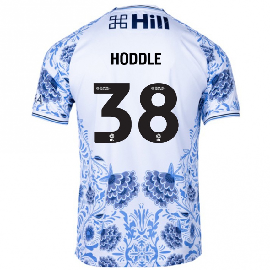 Niño Fútbol Camiseta George Hoddle #38 Blanco Azul 2ª Equipación 2024/25