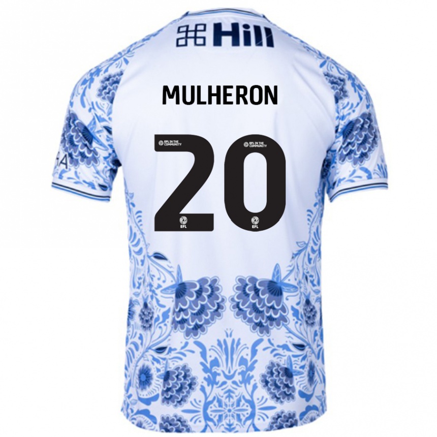 Niño Fútbol Camiseta Bronwyn Mulheron #20 Blanco Azul 2ª Equipación 2024/25