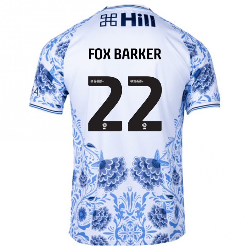 Niño Fútbol Camiseta Mistie Fox-Barker #22 Blanco Azul 2ª Equipación 2024/25