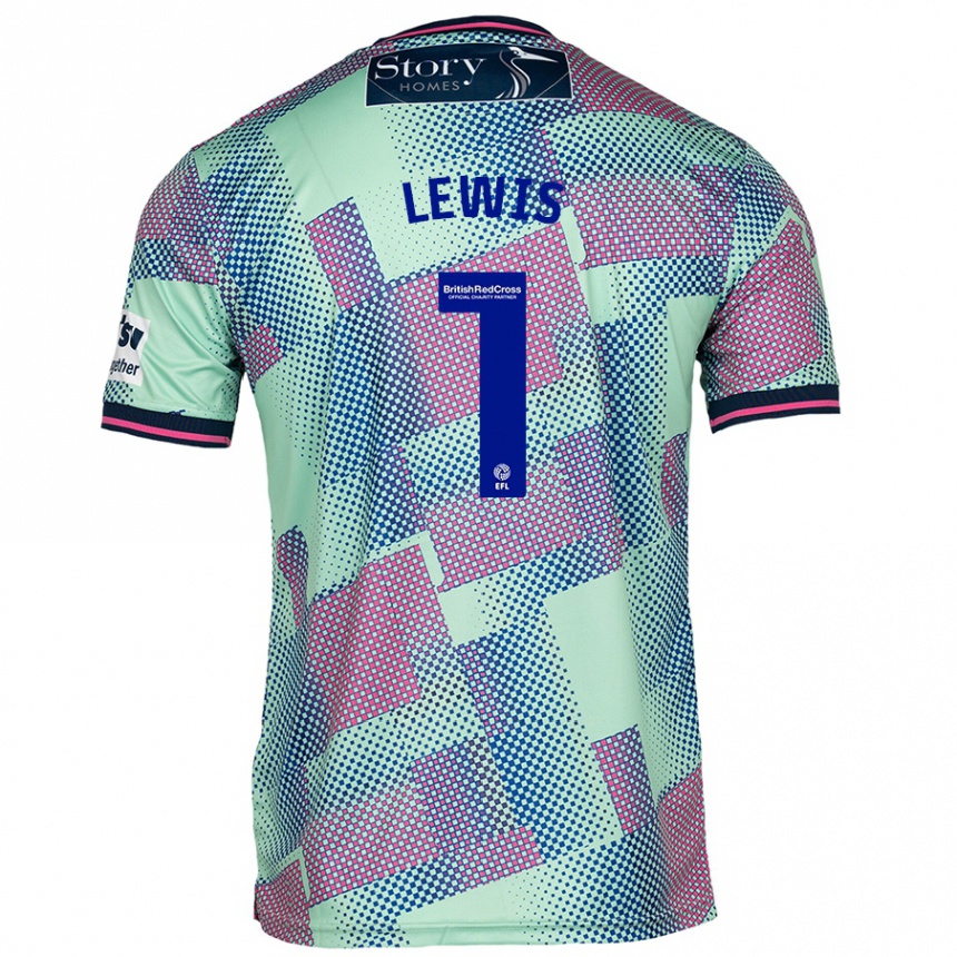 Niño Fútbol Camiseta Harry Lewis #1 Verde 2ª Equipación 2024/25