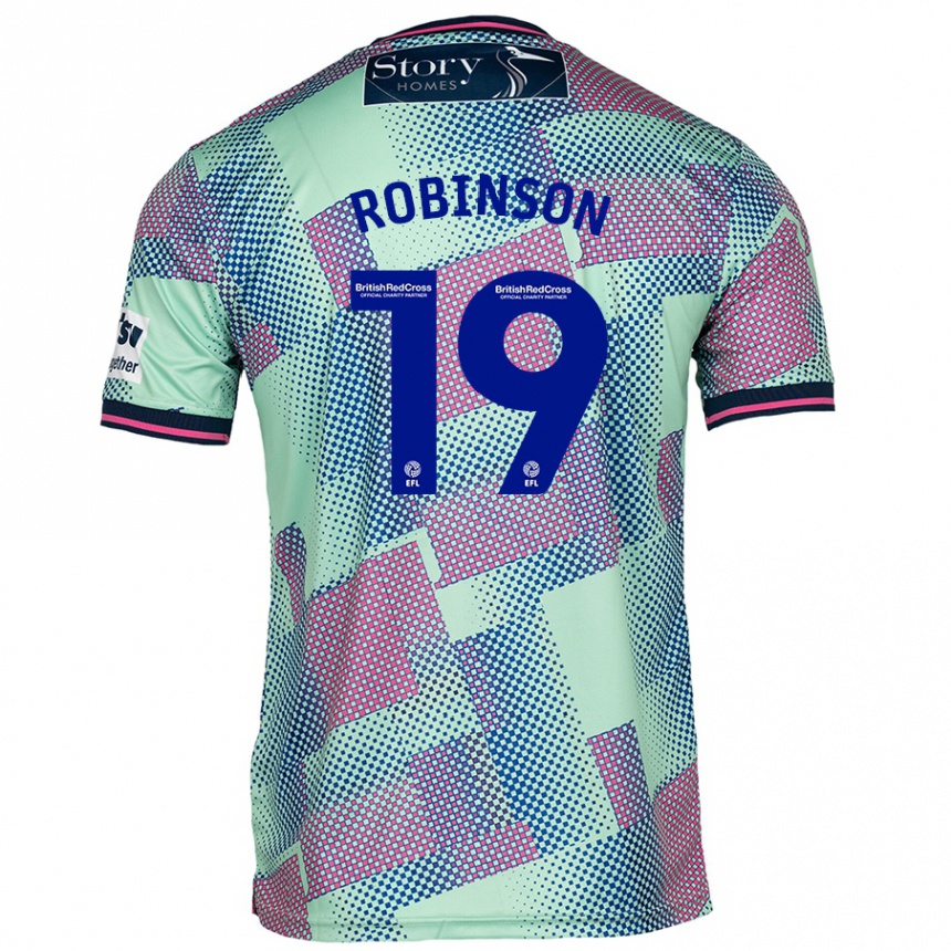 Niño Fútbol Camiseta Jack Robinson #19 Verde 2ª Equipación 2024/25