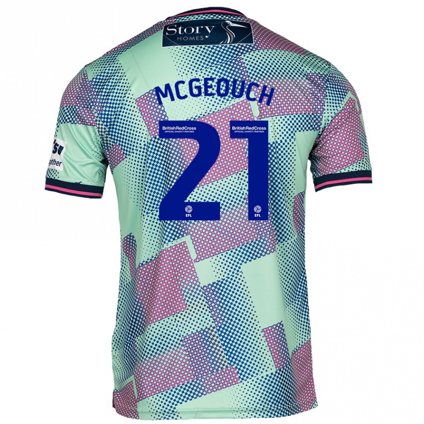 Niño Fútbol Camiseta Dylan Mcgeouch #21 Verde 2ª Equipación 2024/25