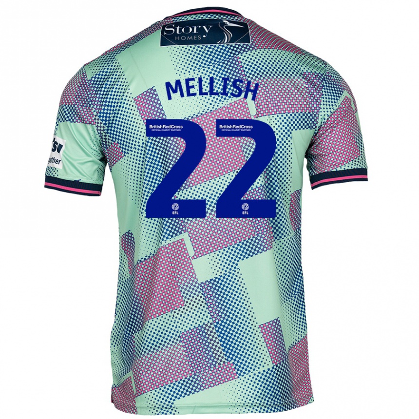 Niño Fútbol Camiseta Jon Mellish #22 Verde 2ª Equipación 2024/25