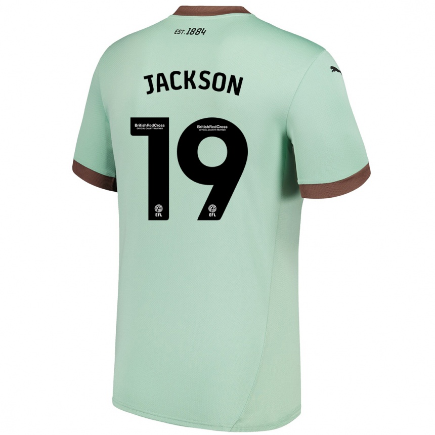 Niño Fútbol Camiseta Kayden Jackson #19 Verde Pálido 2ª Equipación 2024/25