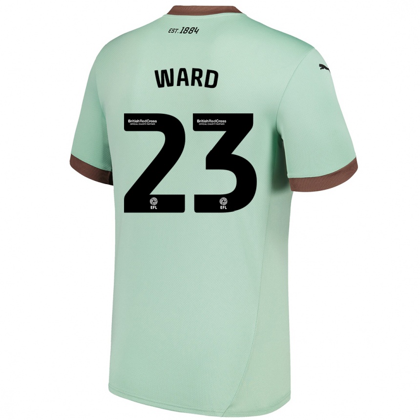 Niño Fútbol Camiseta Joe Ward #23 Verde Pálido 2ª Equipación 2024/25