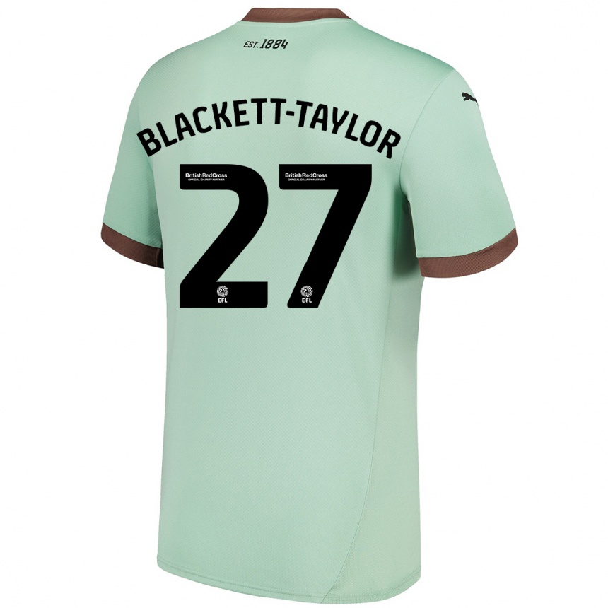 Niño Fútbol Camiseta Corey Blackett-Taylor #27 Verde Pálido 2ª Equipación 2024/25