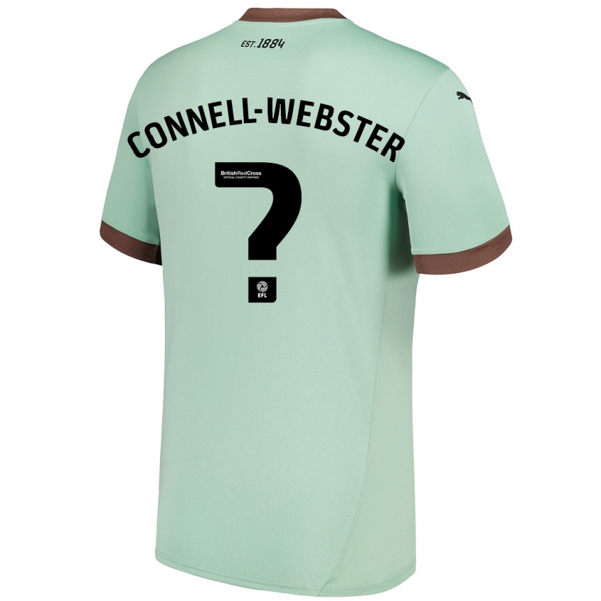 Niño Fútbol Camiseta Braidy Connell-Webster #0 Verde Pálido 2ª Equipación 2024/25