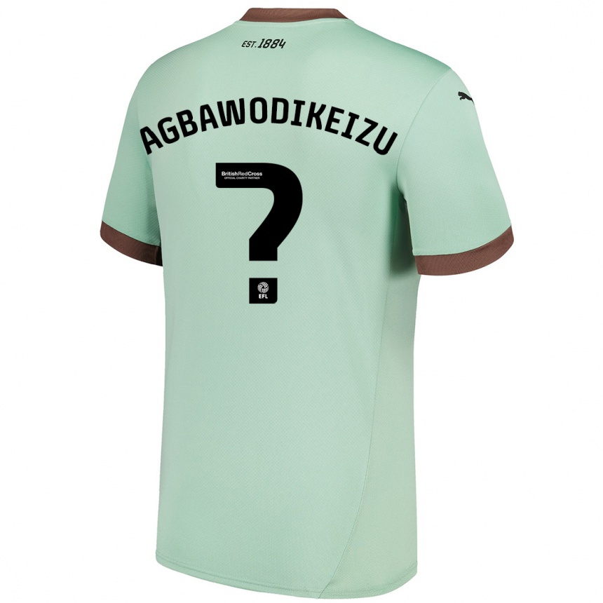 Niño Fútbol Camiseta Charles Ebuka Agbawodikeizu #0 Verde Pálido 2ª Equipación 2024/25