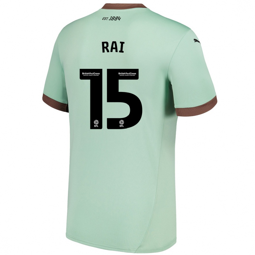 Niño Fútbol Camiseta Kira Rai #15 Verde Pálido 2ª Equipación 2024/25