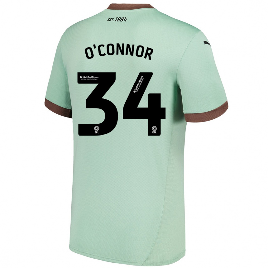 Niño Fútbol Camiseta Dolcie O'connor #34 Verde Pálido 2ª Equipación 2024/25