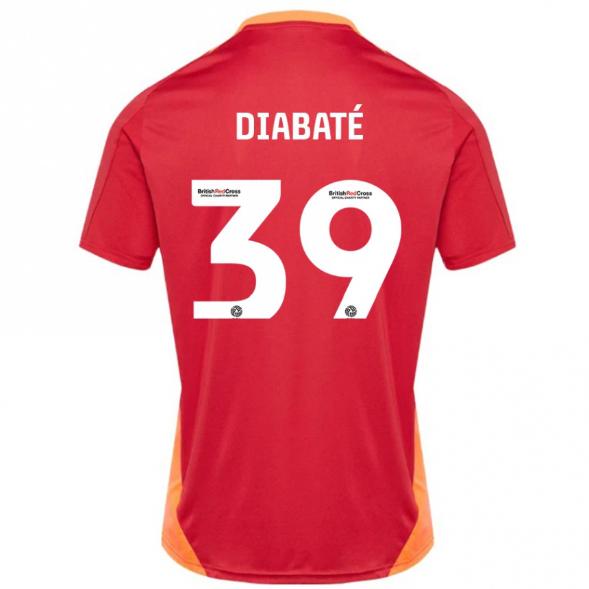 Niño Fútbol Camiseta Cheick Diabaté #39 Azul Blanquecino 2ª Equipación 2024/25