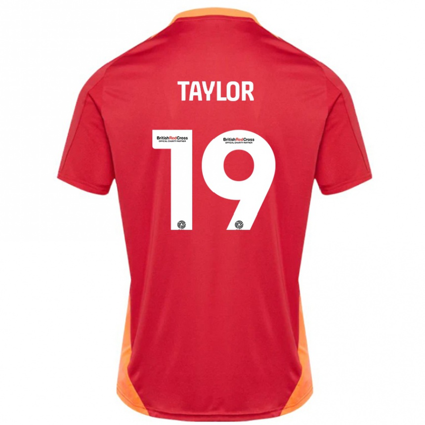 Niño Fútbol Camiseta Mollie Taylor #19 Azul Blanquecino 2ª Equipación 2024/25