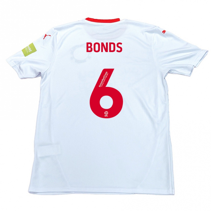 Niño Fútbol Camiseta Elliot Bonds #6 Blanco 2ª Equipación 2024/25