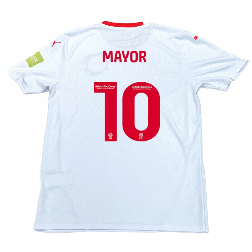 Niño Fútbol Camiseta Danny Mayor #10 Blanco 2ª Equipación 2024/25