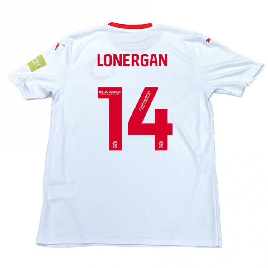 Niño Fútbol Camiseta Tommy Lonergan #14 Blanco 2ª Equipación 2024/25