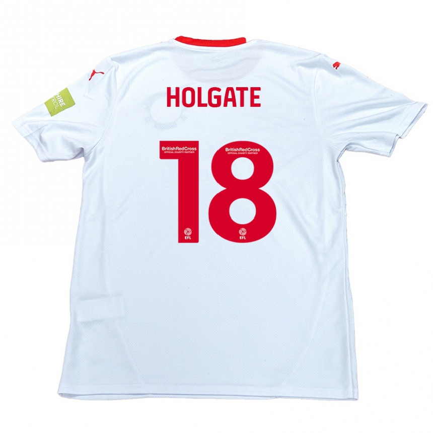 Niño Fútbol Camiseta Harrison Holgate #18 Blanco 2ª Equipación 2024/25