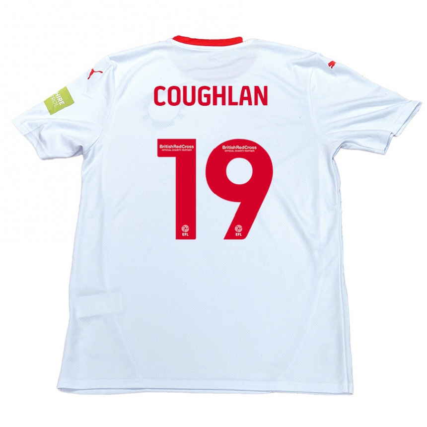 Niño Fútbol Camiseta Ronan Coughlan #19 Blanco 2ª Equipación 2024/25