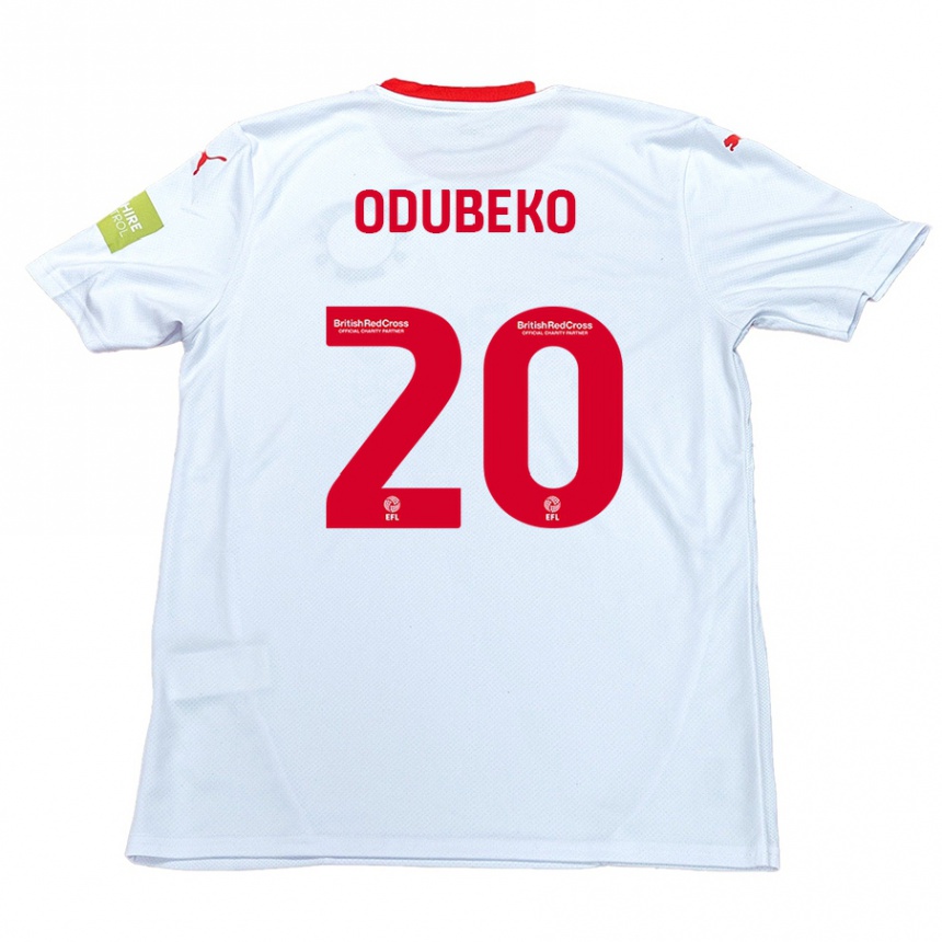 Niño Fútbol Camiseta Mipo Odubeko #20 Blanco 2ª Equipación 2024/25