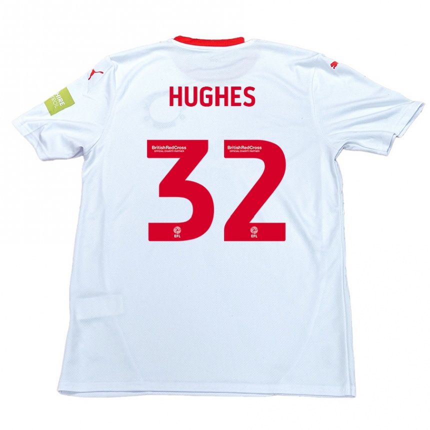 Niño Fútbol Camiseta Kayden Hughes #32 Blanco 2ª Equipación 2024/25