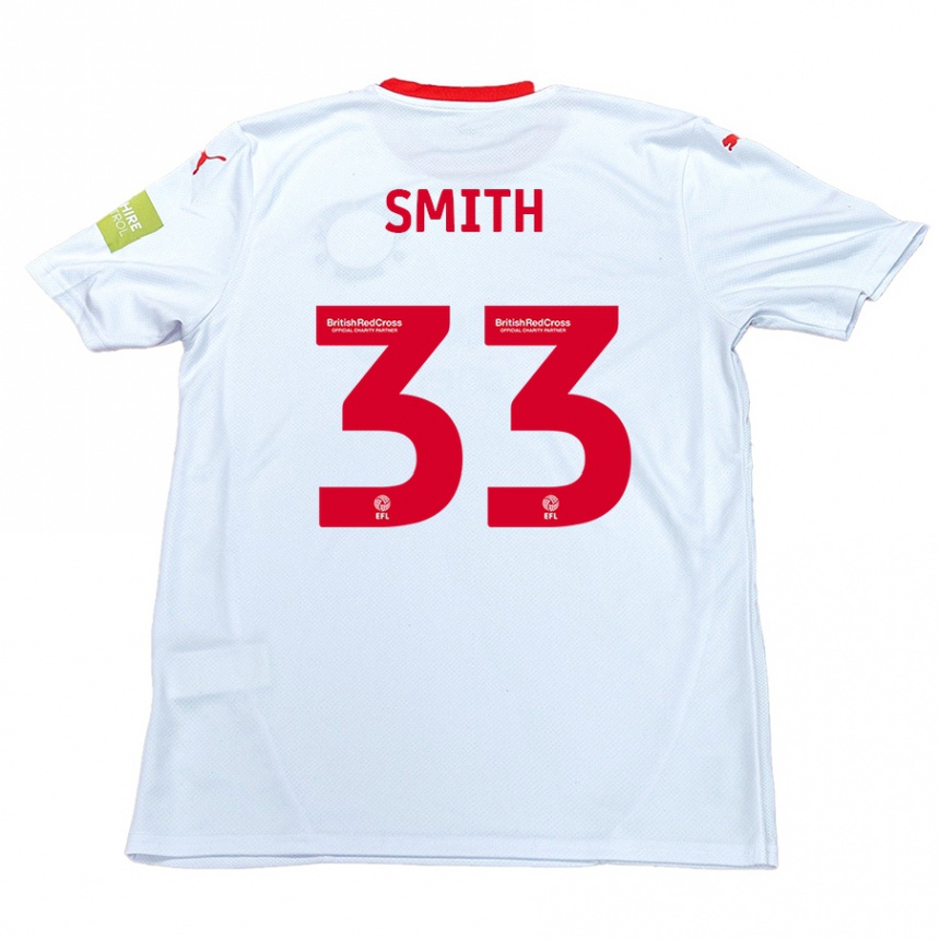 Niño Fútbol Camiseta Pele Smith #33 Blanco 2ª Equipación 2024/25