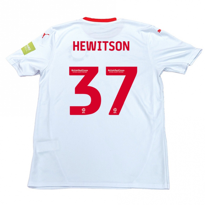 Niño Fútbol Camiseta Luke Hewitson #37 Blanco 2ª Equipación 2024/25