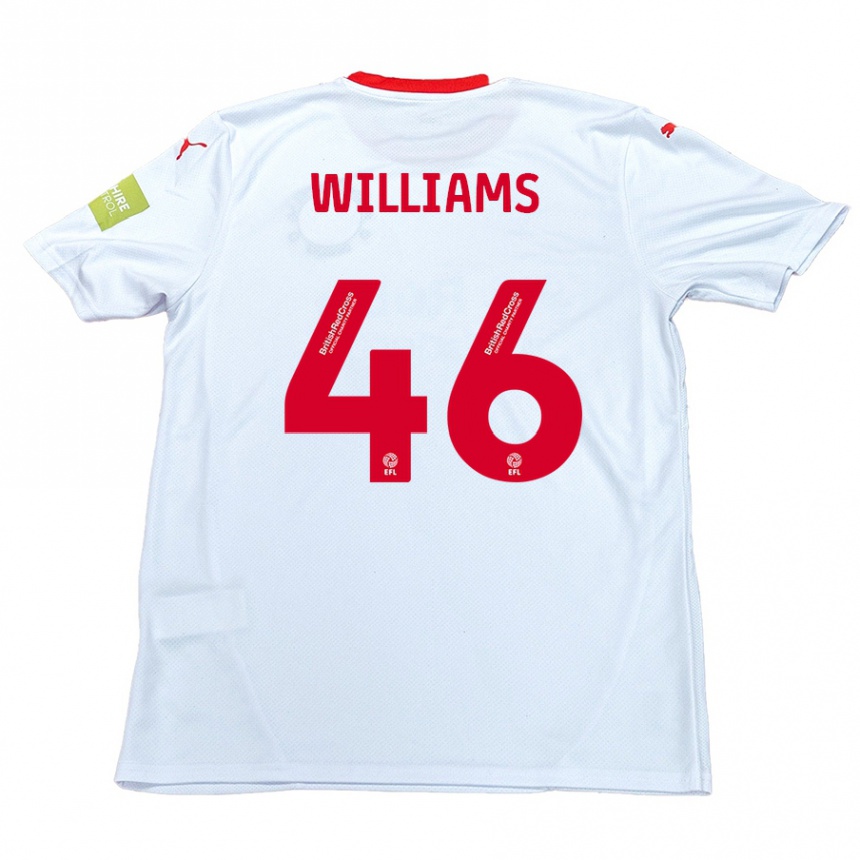 Niño Fútbol Camiseta Theo Williams #46 Blanco 2ª Equipación 2024/25