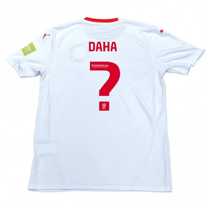 Niño Fútbol Camiseta Hermann Daha #0 Blanco 2ª Equipación 2024/25