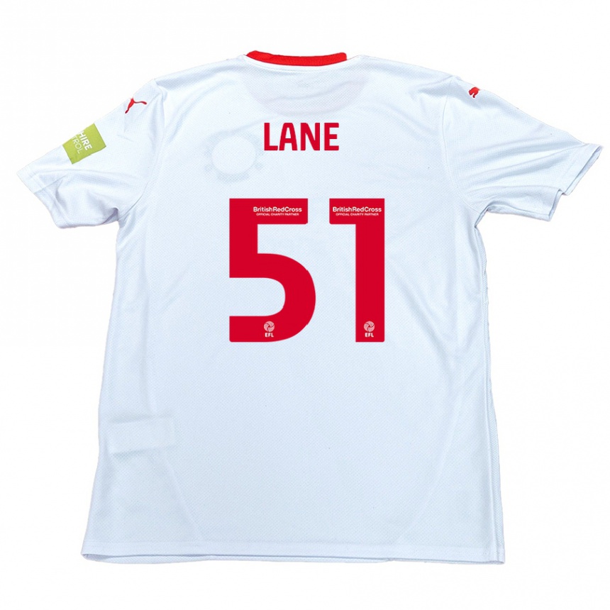 Niño Fútbol Camiseta Mikey Lane #51 Blanco 2ª Equipación 2024/25