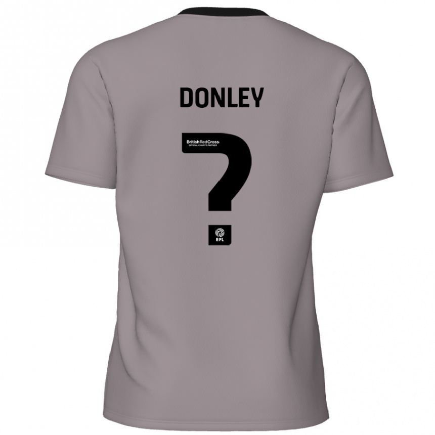 Niño Fútbol Camiseta Jamie Donley #0 Gris 2ª Equipación 2024/25