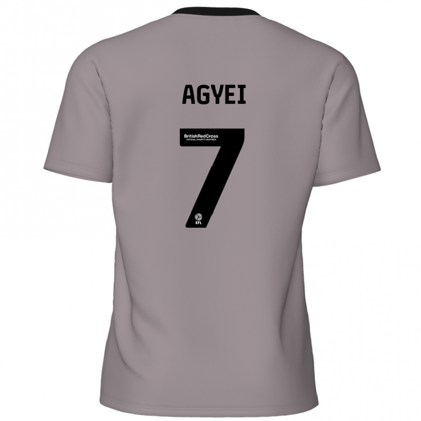 Niño Fútbol Camiseta Dan Agyei #7 Gris 2ª Equipación 2024/25